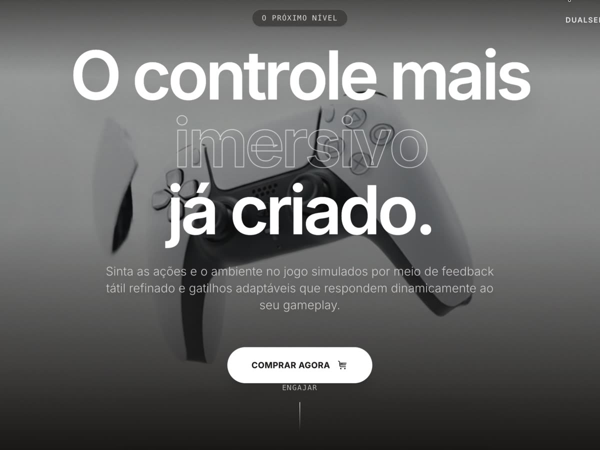 Preview do projeto DualSense